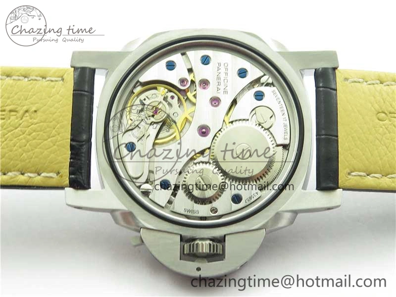 PAM217 H XF 1:1 Best Edition Superlumed Dial on Black Leather Strap A6497 with Y-Incabloc
