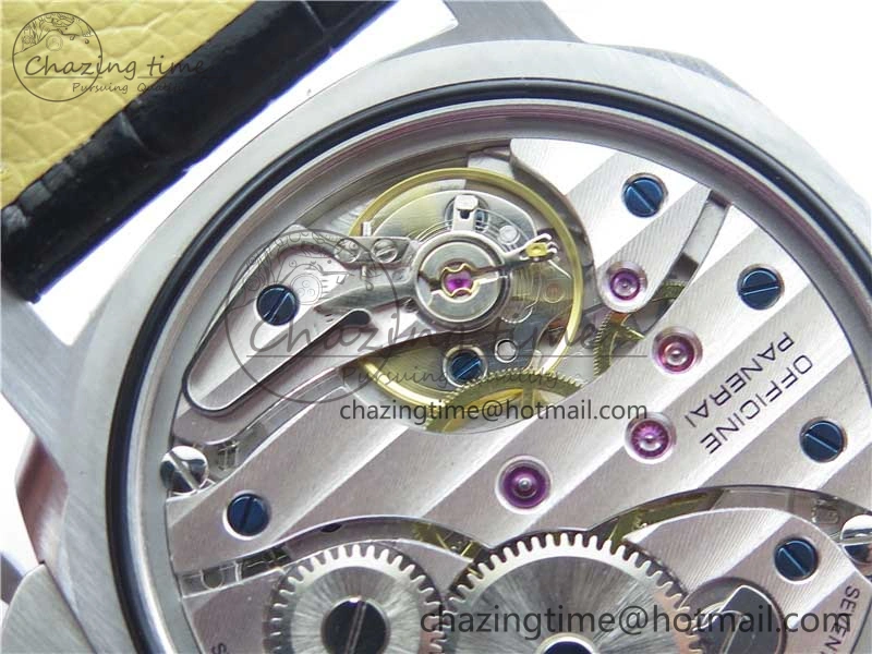 PAM217 H XF 1:1 Best Edition Superlumed Dial on Black Leather Strap A6497 with Y-Incabloc