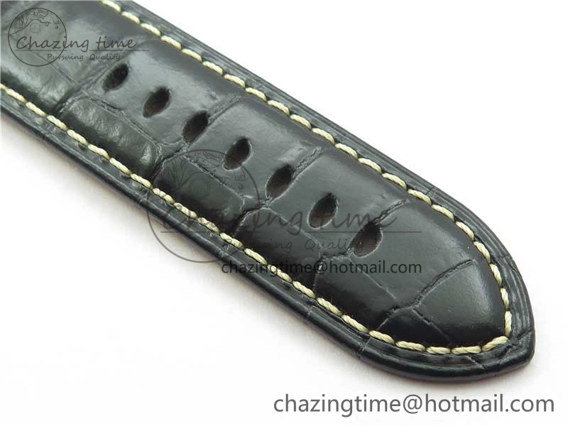 PAM217 H XF 1:1 Best Edition Superlumed Dial on Black Leather Strap A6497 with Y-Incabloc