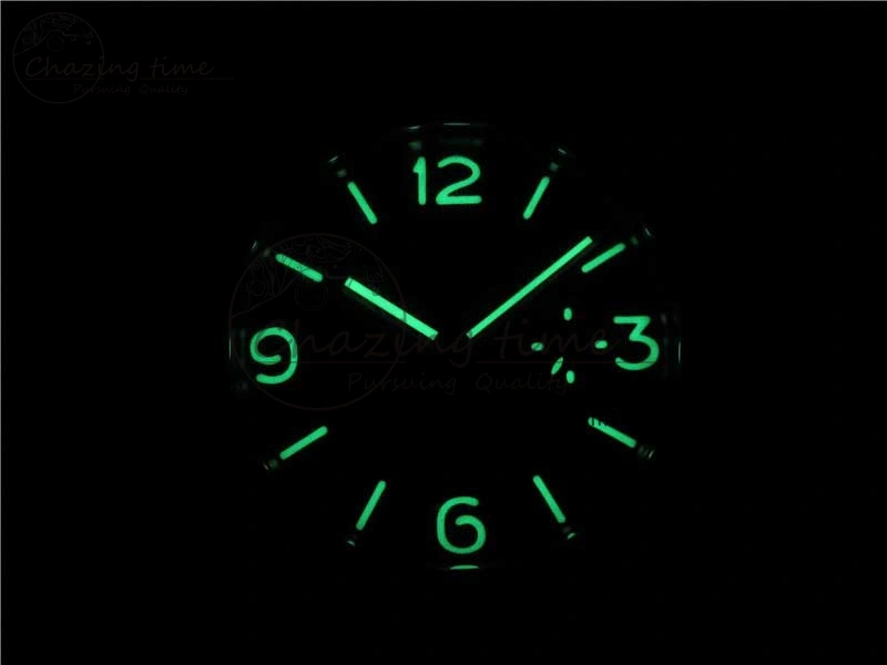 PAM217 H XF 1:1 Best Edition Superlumed Dial on Black Leather Strap A6497 with Y-Incabloc