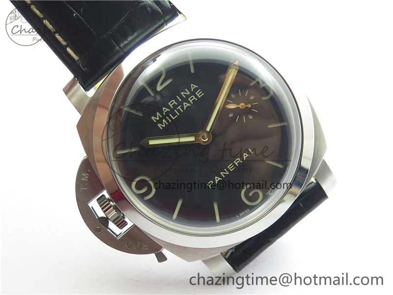 PAM217 H XF 1:1 Best Edition Superlumed Dial on Black Leather Strap A6497 with Y-Incabloc