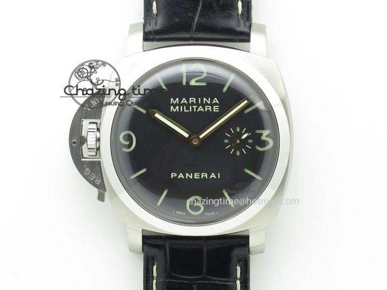 PAM217 H ZF Best Edition Superlumed Dial on Black Leather Strap A6497 with Y-Incabloc