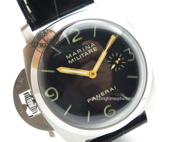 PAM217 H ZF Best Edition Superlumed Dial on Black Leather Strap A6497 with Y-Incabloc