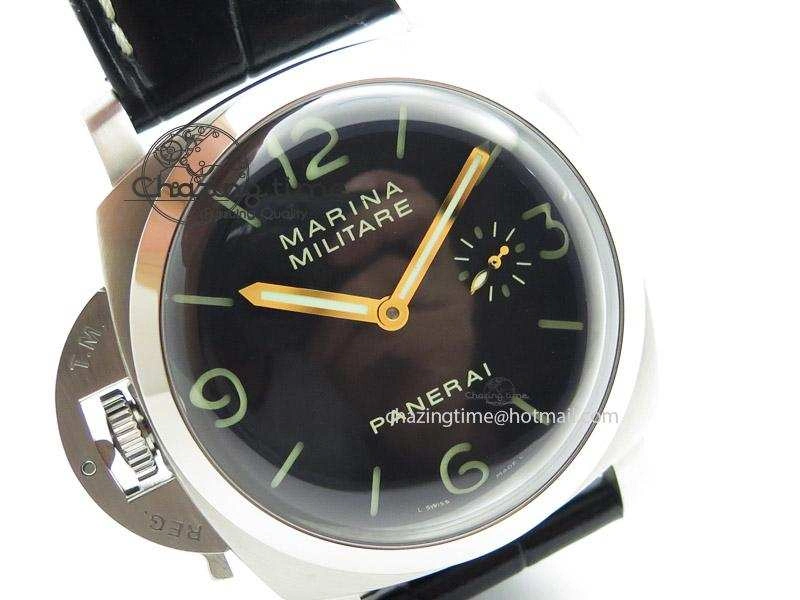PAM217 H ZF Best Edition Superlumed Dial on Black Leather Strap A6497 with Y-Incabloc
