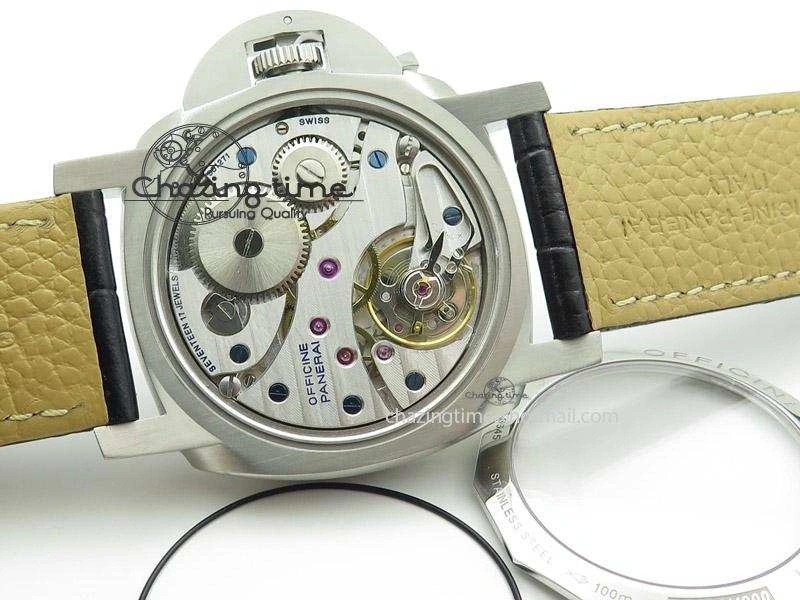 PAM217 H ZF Best Edition Superlumed Dial on Black Leather Strap A6497 with Y-Incabloc