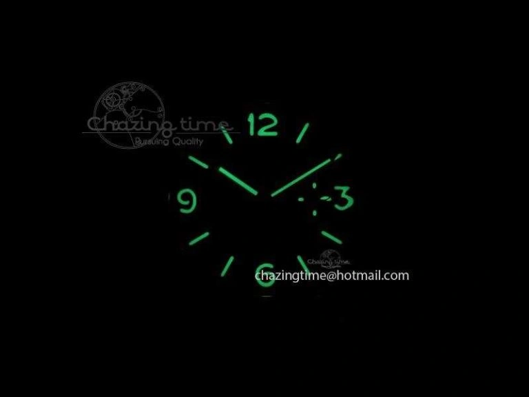 PAM217 H ZF Best Edition Superlumed Dial on Black Leather Strap A6497 with Y-Incabloc