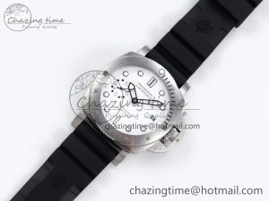 PAM2223 Luminor Submersible 42mm VSF Best Edition White Dial on Rubber Strap P900 Clone