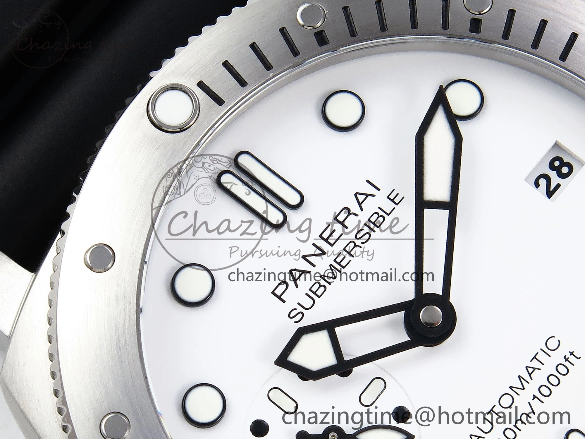 PAM2223 Luminor Submersible 42mm VSF Best Edition White Dial on Rubber Strap P900 Clone