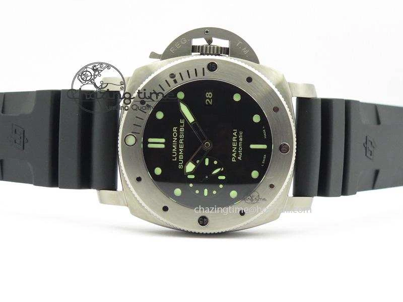 PAM305 L Titanium Lite V6F 1:1 Best Edition On Black Rubber Strap P9000