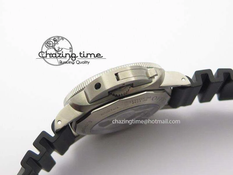 PAM305 L Titanium Lite V6F 1:1 Best Edition On Black Rubber Strap P9000