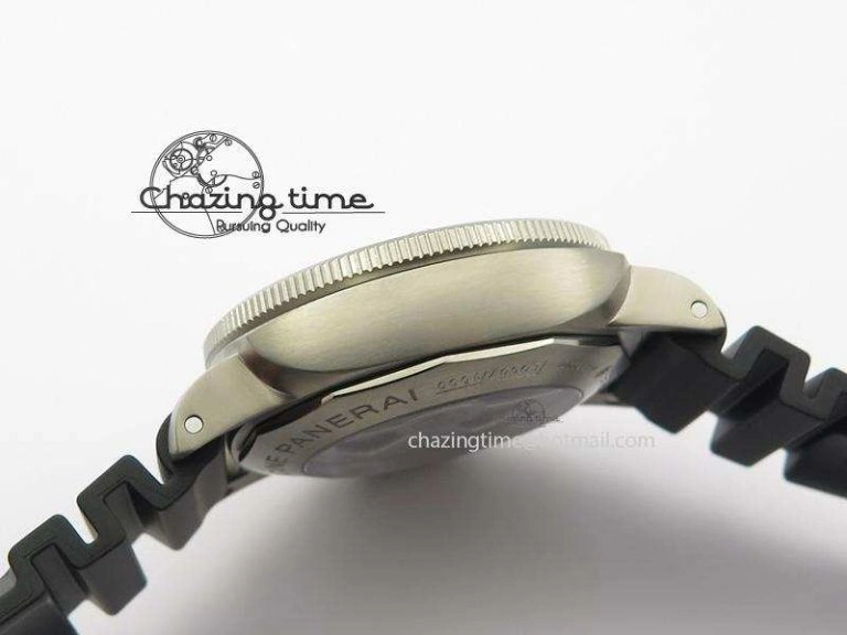 PAM305 L Titanium Lite V6F 1:1 Best Edition On Black Rubber Strap P9000