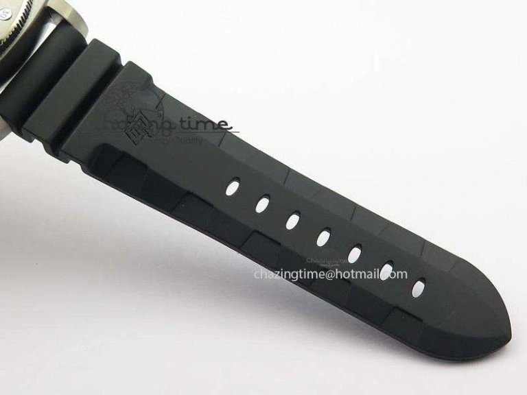 PAM305 L Titanium Lite V6F 1:1 Best Edition On Black Rubber Strap P9000