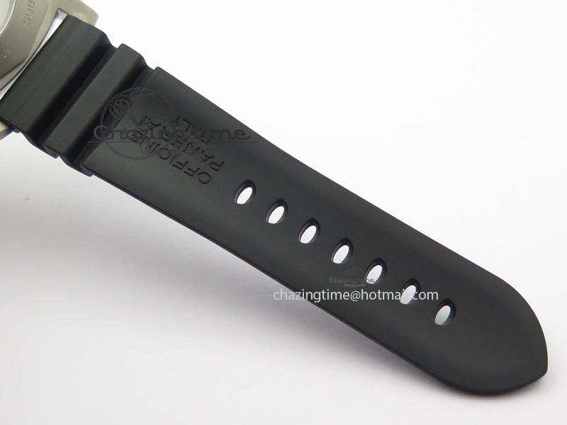 PAM305 L Titanium Lite V6F 1:1 Best Edition On Black Rubber Strap P9000