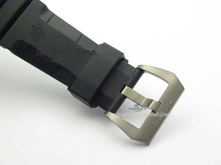 PAM305 L Titanium Lite V6F 1:1 Best Edition On Black Rubber Strap P9000