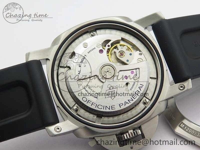 PAM320 M GMT VSF 1:1 Best Edition On Black Rubber Strap P.9001 Super Clone V2