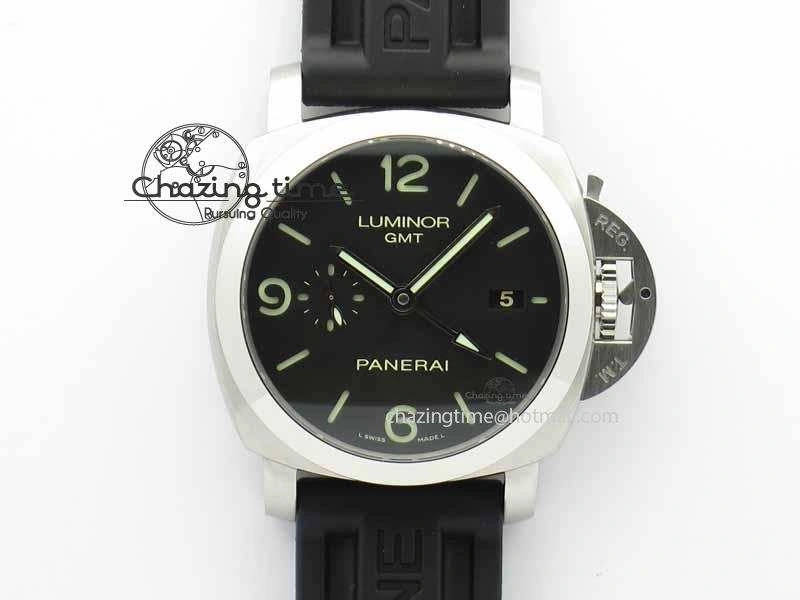 PAM320 M GMT VSF 1:1 Best Edition On Black Rubber Strap P.9001 Super Clone