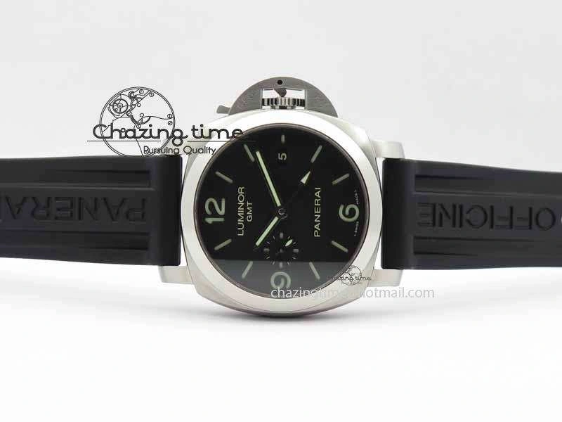 PAM320 M GMT VSF 1:1 Best Edition On Black Rubber Strap P.9001 Super Clone