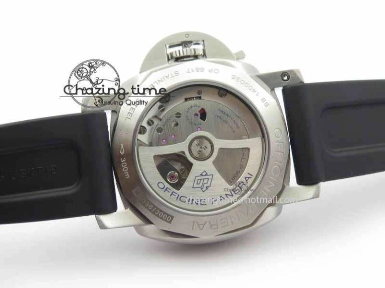 PAM320 M GMT VSF 1:1 Best Edition On Black Rubber Strap P.9001 Super Clone