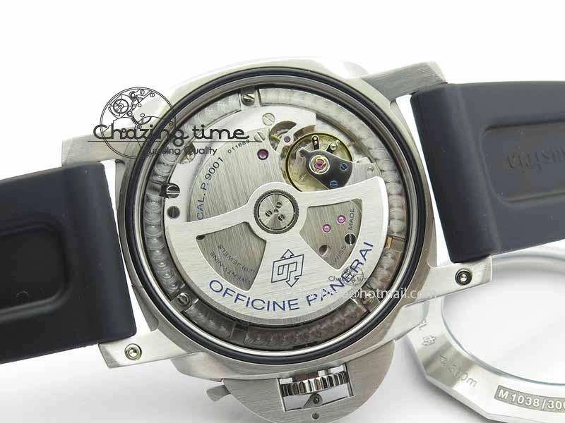 PAM320 M GMT VSF 1:1 Best Edition On Black Rubber Strap P.9001 Super Clone