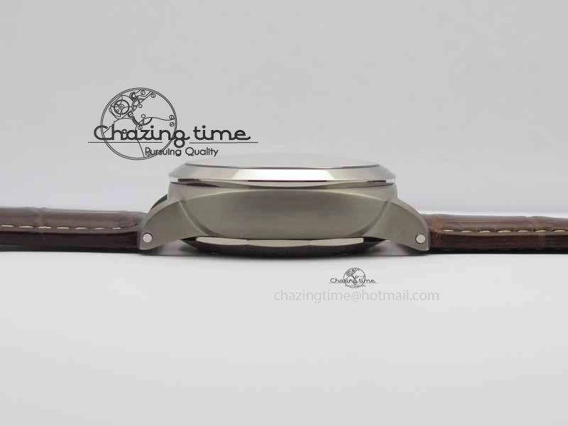 PAM351 Q Titanium VSF 1:1 Best Edition On Brown Leather Strap P.9000 Super Clone