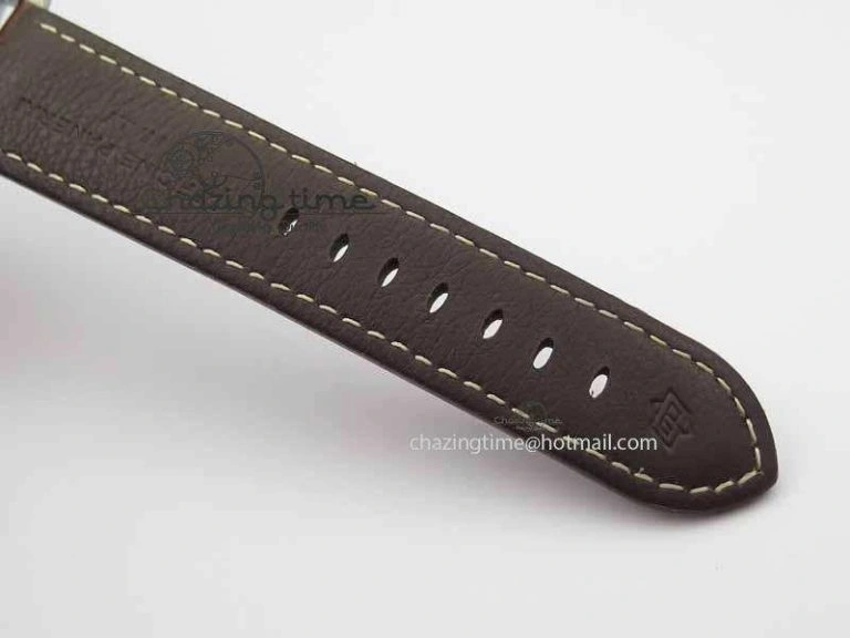 PAM351 Q Titanium VSF 1:1 Best Edition On Brown Leather Strap P.9000 Super Clone