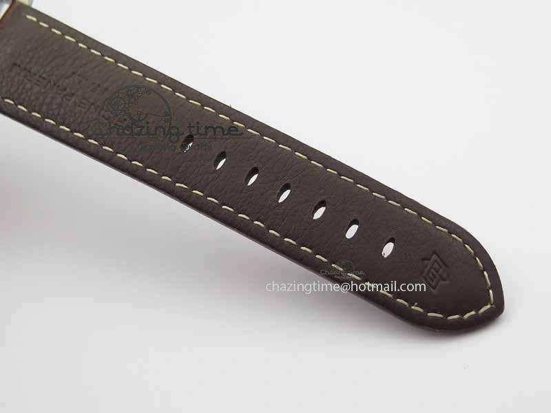 PAM351 Q Titanium VSF 1:1 Best Edition On Brown Leather Strap P.9000 Super Clone