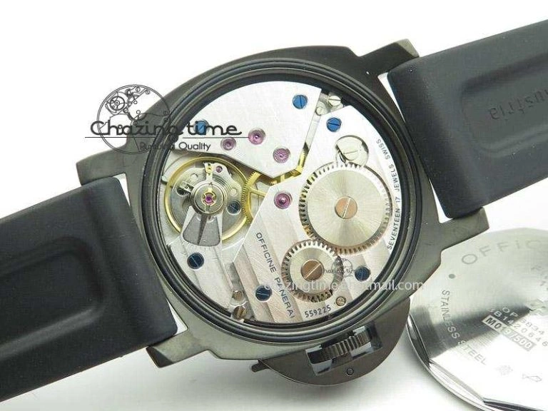 PAM367 DLC H-Maker Best Edition On Black Rubber Strap A6497