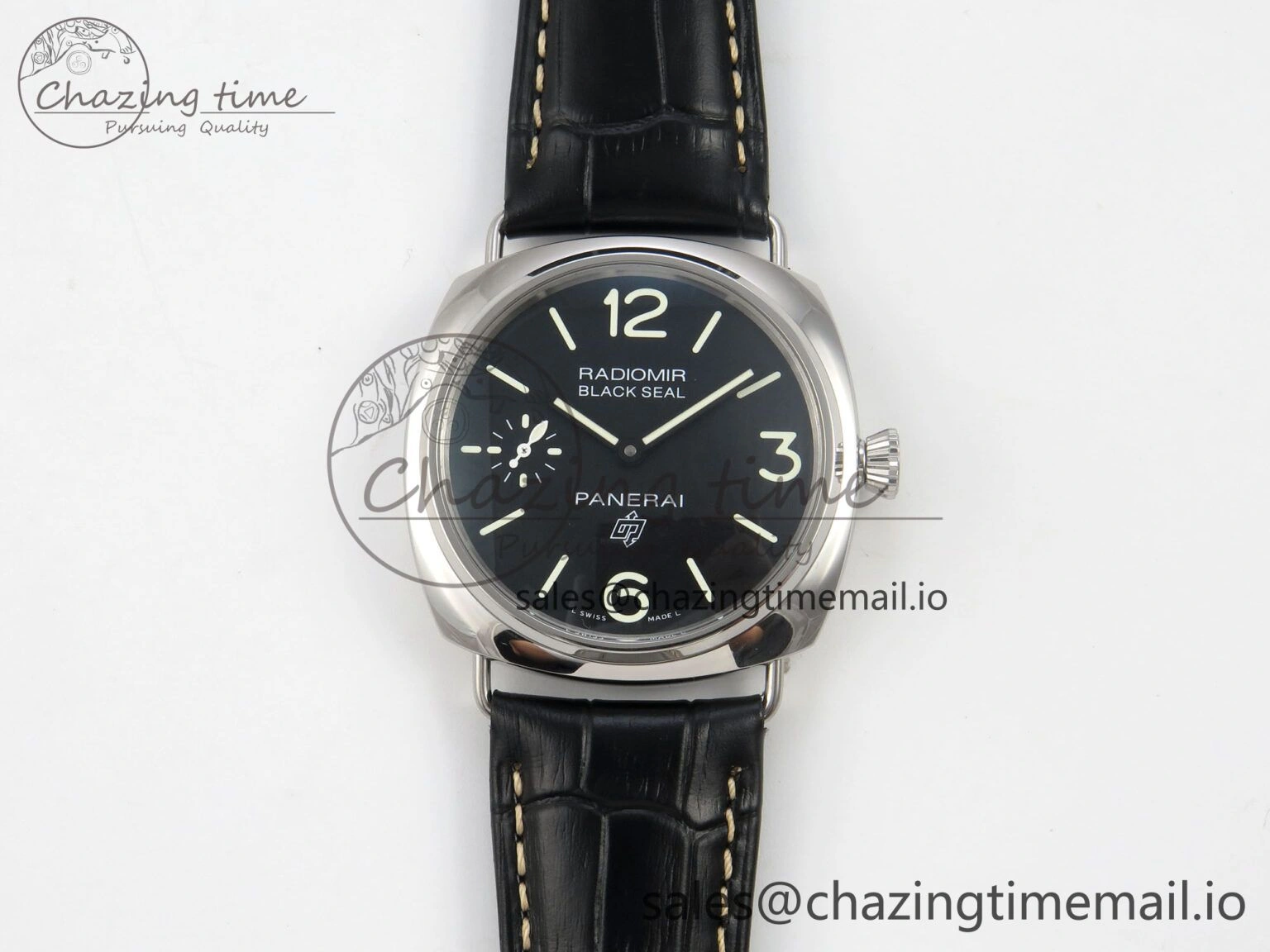 PAM380 HWF 1:1 Best Edition Black Dial On Black Leather Strap A6497