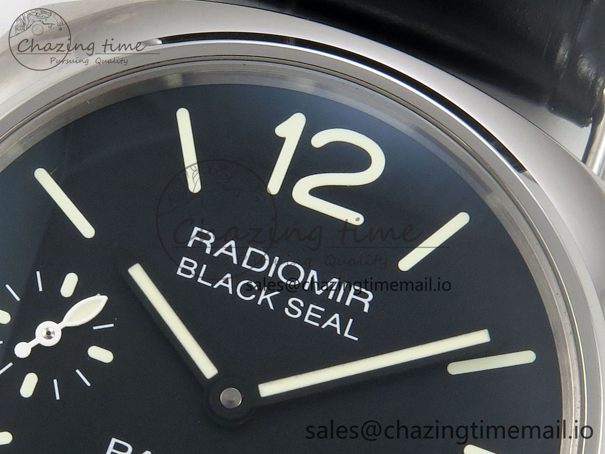 PAM380 HWF 1:1 Best Edition Black Dial On Black Leather Strap A6497