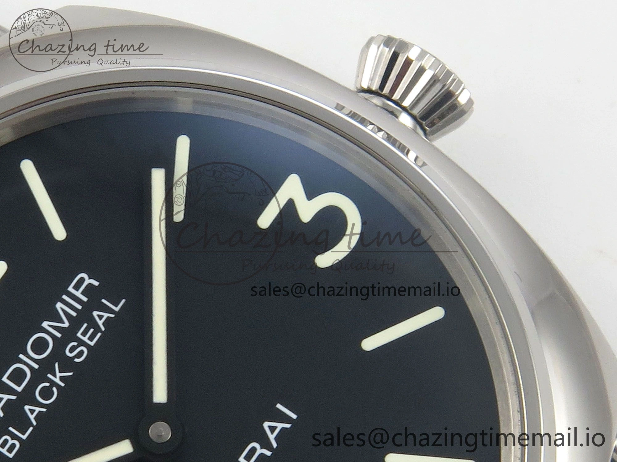 PAM380 HWF 1:1 Best Edition Black Dial On Black Leather Strap A6497