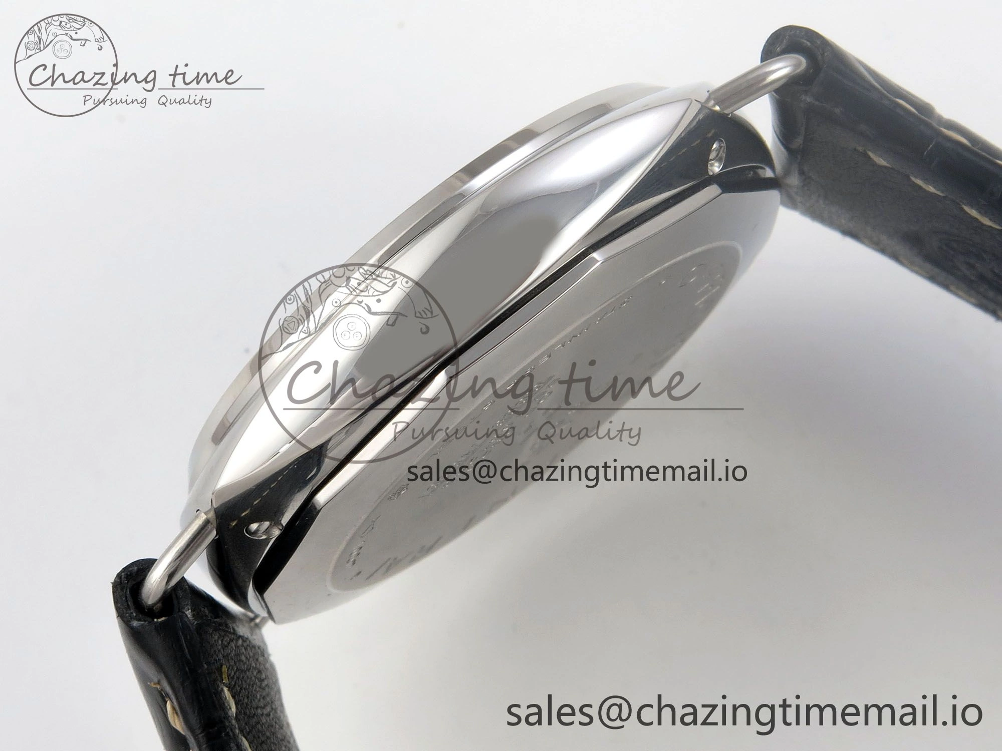 PAM380 HWF 1:1 Best Edition Black Dial On Black Leather Strap A6497