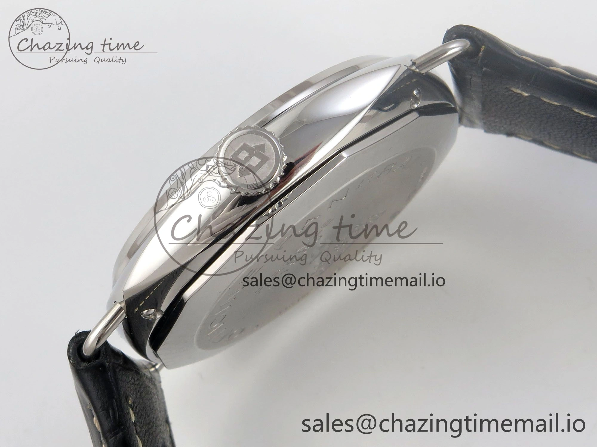 PAM380 HWF 1:1 Best Edition Black Dial On Black Leather Strap A6497