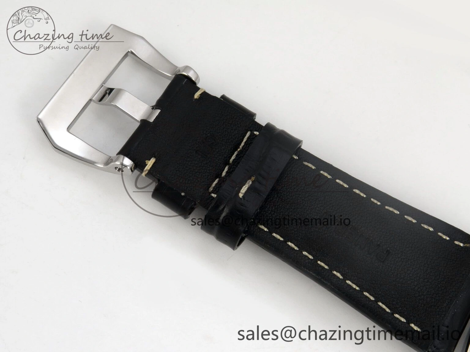 PAM380 HWF 1:1 Best Edition Black Dial On Black Leather Strap A6497