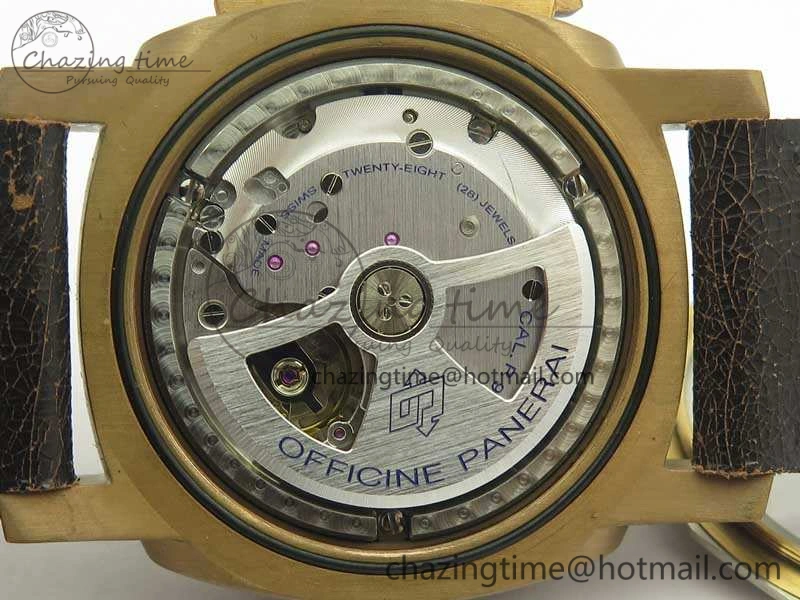 PAM382 N Bronzo VSF 1:1 Best Edition On Brown Distressed Calfskin Strap P.9000 Super Clone V2