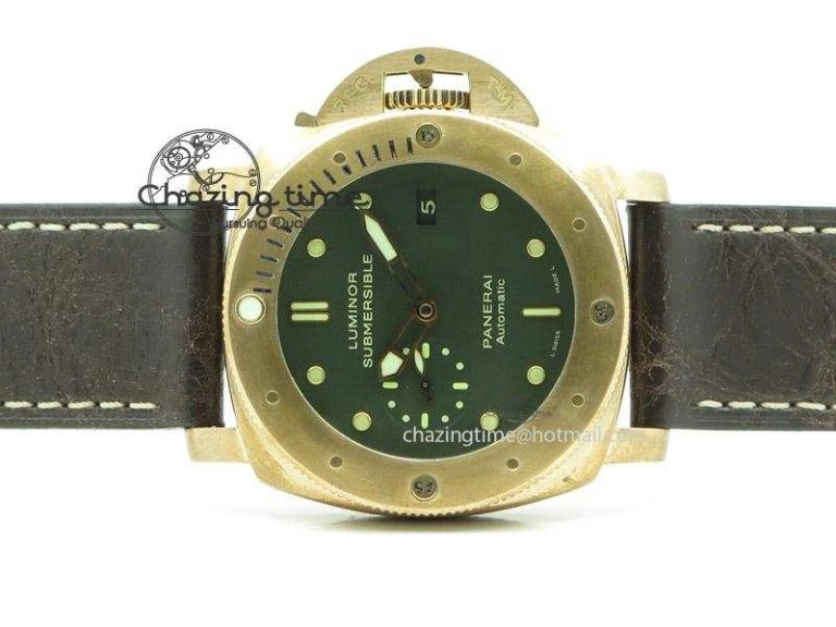 PAM382 N Bronzo ZF Best Edition On Brown Leather Strap ZP9000 V4