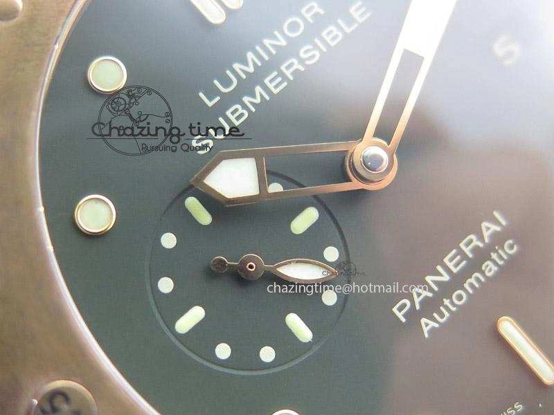 PAM382 N Bronzo ZF Best Edition On Brown Leather Strap ZP9000 V4