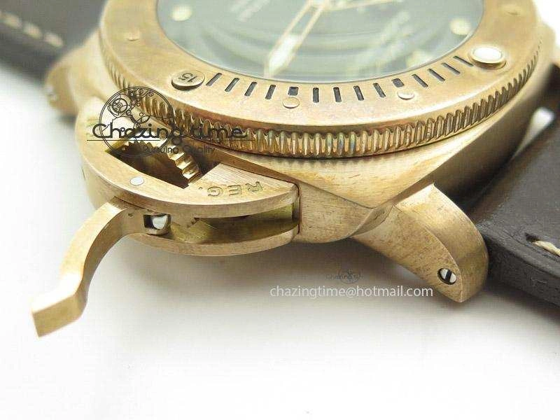 PAM382 N Bronzo ZF Best Edition On Brown Leather Strap ZP9000 V4