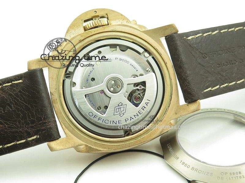 PAM382 N Bronzo ZF Best Edition On Brown Leather Strap ZP9000 V4