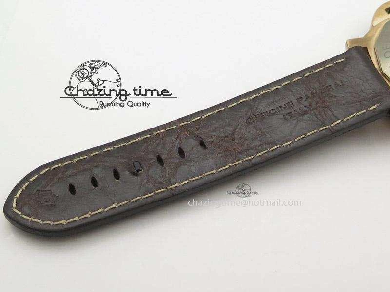 PAM382 N Bronzo ZF Best Edition On Brown Leather Strap ZP9000 V4