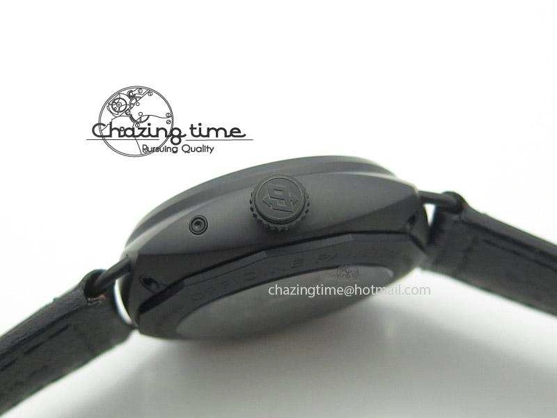 PAM384 N Real PR Real Ceramic V6F Best Edition On Black Leather Strap P2002