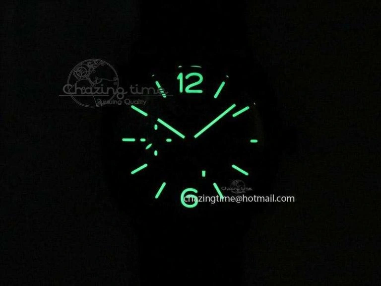 PAM384 N Real PR Real Ceramic V6F Best Edition On Black Leather Strap P2002