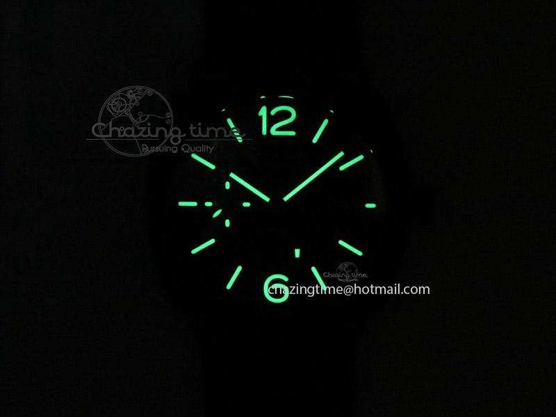 PAM384 N Real PR Real Ceramic V6F Best Edition On Black Leather Strap P2002