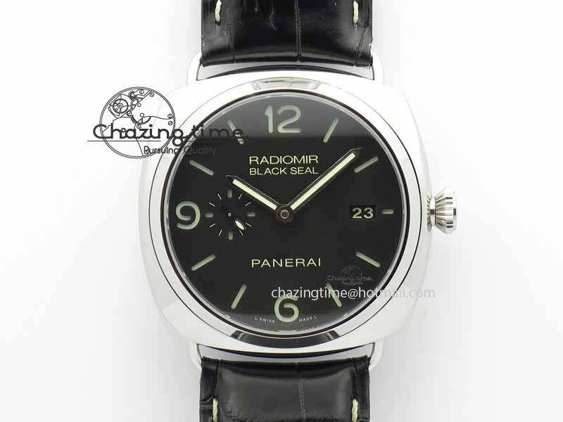 PAM388 O VSF 1:1 Best Edition Black Dial On Black Leather Strap P.9000 Super Clone