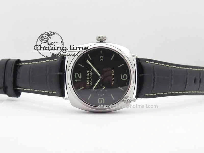 PAM388 O VSF 1:1 Best Edition Black Dial On Black Leather Strap P.9000 Super Clone