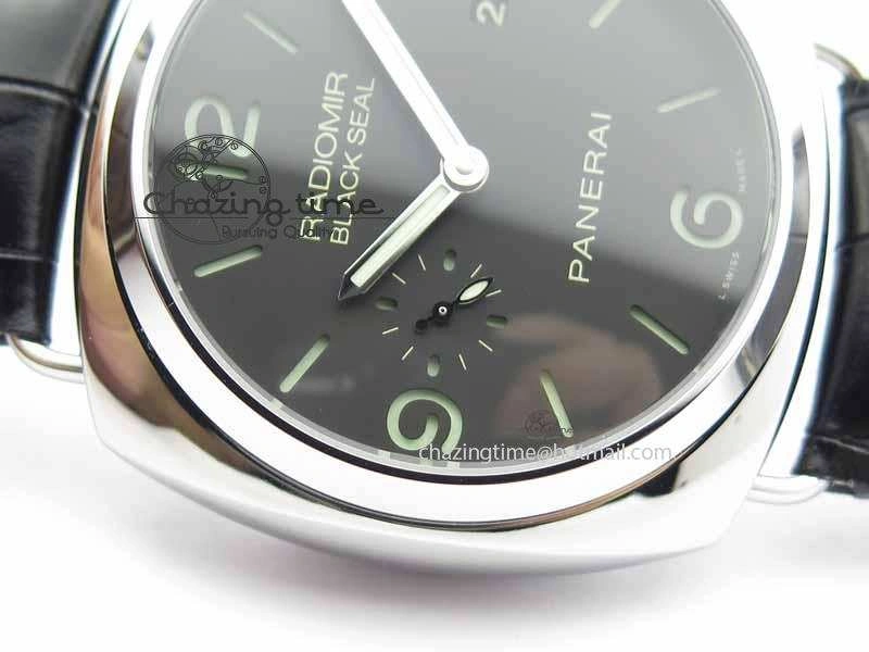 PAM388 O VSF 1:1 Best Edition Black Dial On Black Leather Strap P.9000 Super Clone