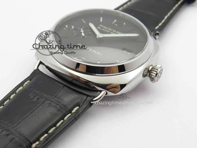 PAM388 O VSF 1:1 Best Edition Black Dial On Black Leather Strap P.9000 Super Clone