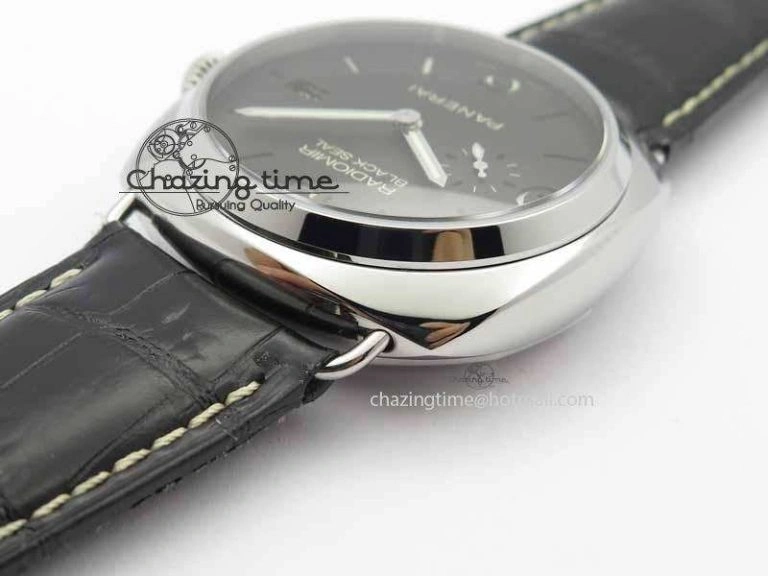 PAM388 O VSF 1:1 Best Edition Black Dial On Black Leather Strap P.9000 Super Clone