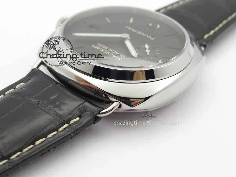 PAM388 O VSF 1:1 Best Edition Black Dial On Black Leather Strap P.9000 Super Clone