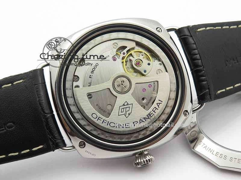 PAM388 O VSF 1:1 Best Edition Black Dial On Black Leather Strap P.9000 Super Clone