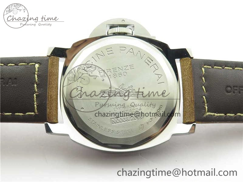 PAM390 N Noob 1:1 Best Edition on Brown Leather Strap A6497 with Y-Incabloc V12